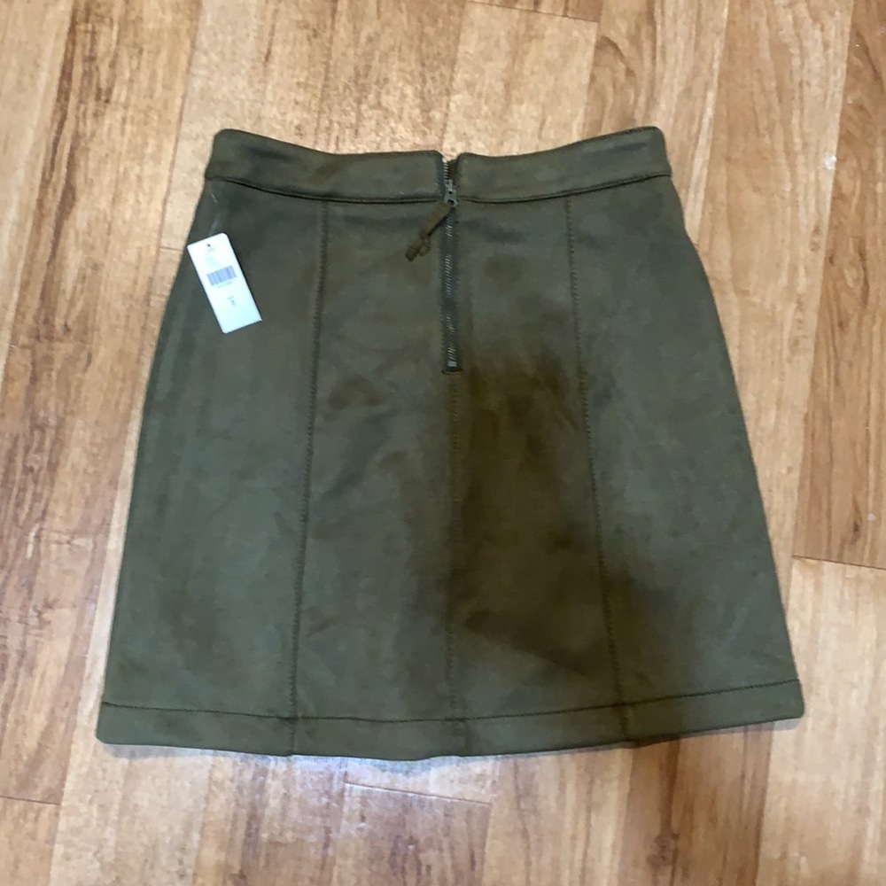 Anthropologie Maeve Faux Suede Skirt - Picture 6 of 12